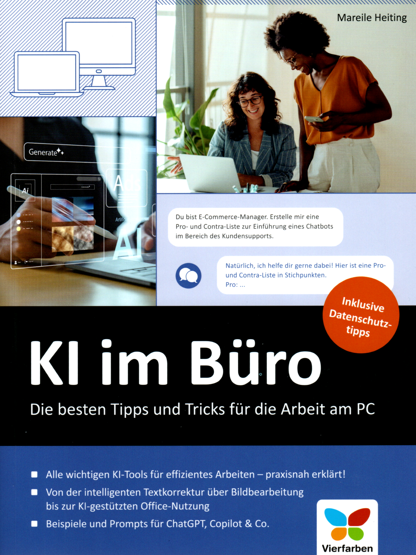 Buchcover: KI im Büro von Mareile Heiting